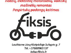 Elektrinių paspirtukų ir riedžių remontas Klaipėda