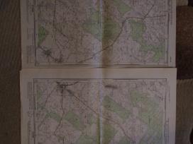 1952 metų Gruzdžių ir apylinkių žemėlapis