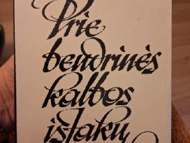 Prie bendrinės kalbos ištakų