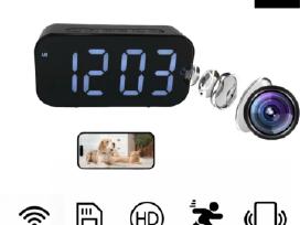 Laikrodis su įmontuota slapta WiFi HD kamera