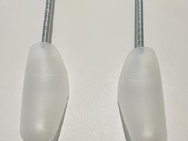 Batų kurpaliai, 1 pora, baltos spalvos, plastikas