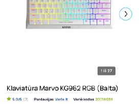 Klaviatūra kg962g white rgb red 60%