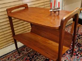 Vintažinis mid century tikmedžio staliukas