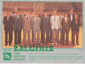 Atvirukas 1986 m. Kauno Žalgirio krepšininkai