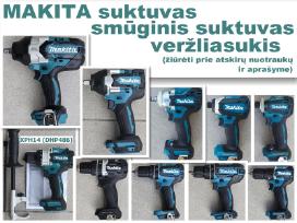 Makita įvairūs suktuvai smūginiai ir veržliasukiai