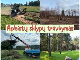 Vejos įrengimas / Apleistų sklypų frezavimas