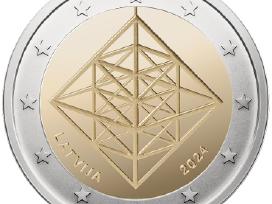 Latvija 2 eurai, 2024 Šiaudiniai sodai Uc112