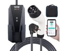 Ev įkroviklis Type2 App 1fazės 3,7kw 16a Ip66 8,6m