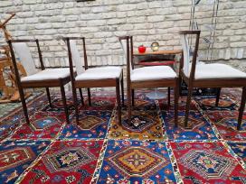 Vintažinės mid century raudonmedžio Casala kėdės