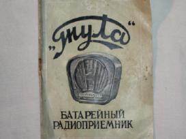 Tula baterinio radijo imtuvo knygele 1953 m.