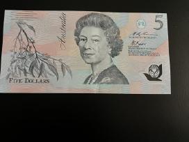 Australija 5 doleriai (retesnė banknoto spalva)