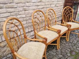 Vintažinės mid century Boho st. ratango kėdės