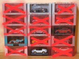 1/43 Kolekciniai dileriniai PoRSche modeliukai