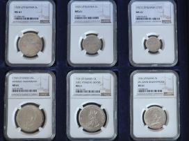 Smetoninių monetų kolekcija 1925-1938 m. Ngc