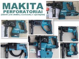 Makita perforatorius ir uždedamas siurblys