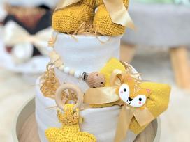 Sauskelnių tortas puiki dovana naujagimiui