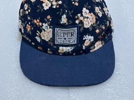 Mėlyna gėlėta kepurė su snapeliu snapback fullcap