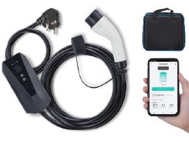 Ev įkroviklis Type2 App 1fazės 3,7kw 16a Ip66 8,6m