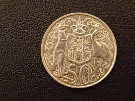 (85)50centų Australija 1966m.13,28g.sidabras800unc