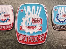 Paroda rinkinys ženkliukai progresas 1981