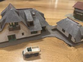 Vintažinės dioramos 1:87 traukinių maketams