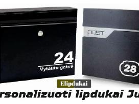 Lipdukai pašto dėžutėms, konteineriams