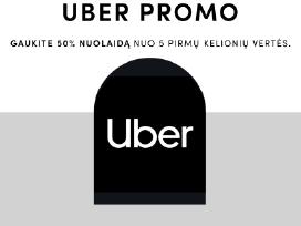 Uber Nuolaidos Kodas (50%)