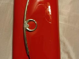 Nauja raudona odinė lakuota piniginė iš Anglijos,