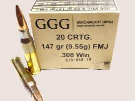 Šoviniai Ggg .308 Win. 147gr Fmj