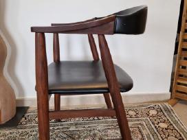 Vintažinė mid century autorinė tikmedžio kėdė
