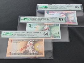 Lietuva 1, 2, 5 litai 1993 1994 Pavyzdys Pmg