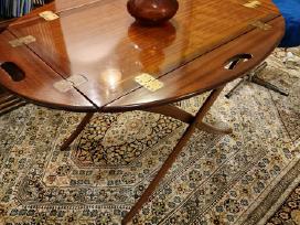Vintažinis mid century raudonmedžio staliukas