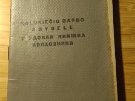 Kolūkiečio darbo knygelė 1981 Utena Tauragnai