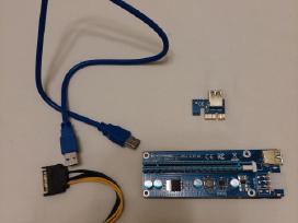 Pcie card riser Pci-e 1x- 16 x Usb 3.0
