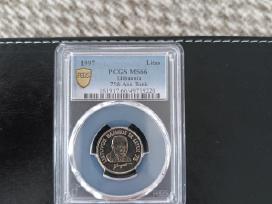 1 vienas litas Jurgutis Pcgs Ms66