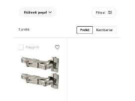 Virtuviniai lankstai su slopintuvu