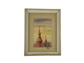 "Riga" (Popierius, pastelė, tušas?), Latvija,