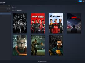 Steam: Skyrim, F1 Manager 22/23, F1 2020/22, Hl2