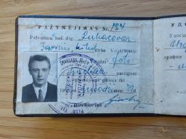 Pažymėjimas valstybinė spaustuvė 1962