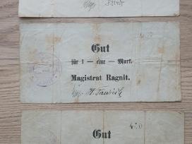 Ragainė Mažoji Lietuva 1914m. 1/2 1 ir 2 markės