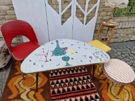 Vintažinis Mid Century keramikinis kavos staliukas