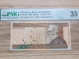 1998 metų 50 litų greidintas banknotas