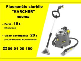 Plaunančio siurblio Karcher nuoma Klaipėda