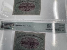 Parduodami 1 cento banknotai Pmg 64 Pmg 65