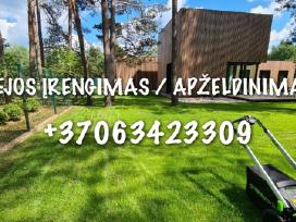 Vejos įrengimas, sklypų tvarkymas, apželdinimas