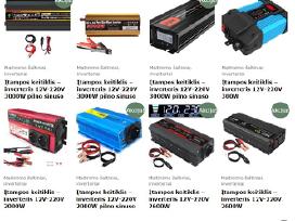Daug modelių! Įtampos keitiklis 12v-220v 5000w