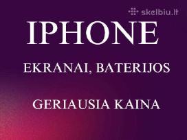 Pigiausi iPhone ekranai, baterijos, laidai
