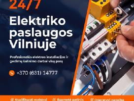 Visą Parą Elektros Remonto darbai 24/7.