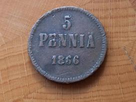 Suomija - Rusija 1866 5 peni