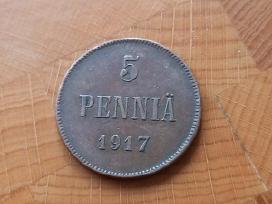 Suomija - Rusija 1917 5 peni